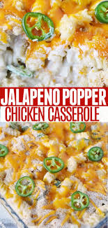 Jalapeno Popper Chicken Casserole In 2020 Chicken Recipes Casserole Chicken Casserole Easy Chicken Dinner Recipes