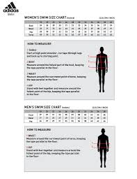 Adidas Mens Swimwear Size Chart