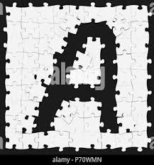 Jigsaws are useful for cutting through wood or metal, and enable you to make a variety of cuts, from straight edges, to rounded corners, to cuts that start within the material. Jigsaw Puzzles Assembled Capital Letter A On Dark Background Puzzle Letters May Be Seamless Connected Along Borders 3d Rendered Font Image For Educa Stock Photo Alamy