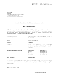 Demande d'autorisation d'exploiter un établissement public Mise à l'enquête  publique Conformément aux dispositions de la loi