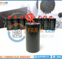 Tụ điện CBB60 5uF, 450VAC Dây cắm - Quạt hút Công nghiệp ...