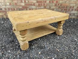 Boldly scaled and solidly built, it's a dramatic platform for creative displays. A Chunky Pine Coffee Table