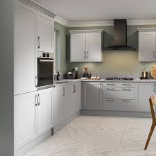 Grey gloss kitchen units ukcat test model. Shaker Kitchen In Ultramatt Light Grey Made In Britain