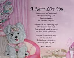 Personalized Nana Poem Birthday Or Christmas Gift Idea Nana Poems Christmas Card Verses Daughter Poems