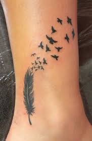 Birds have always fascinated humans, and as such have earned an astonishing amount of symbolic and cultural associations, different for every major species. Feather Birds Tattoo For Girls Simple Tattoos For Girls Simple Tattoos Momcanvas
