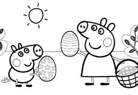 Coloriage De Paques N 1 Coloriage Peppa Pig Livre De Couleur Coloriage Paques
