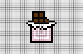 Chocolate Pixel Art Pixel Art Pattern Easy Pixel Art Pixel Art Grid
