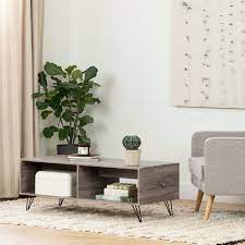 A coffee table is the focus of any living room furniture layout and creates the perfect spot for entertaining. South Shore Evane Coffee Table With Storage Oak Camel Walmart Com Walmart Com