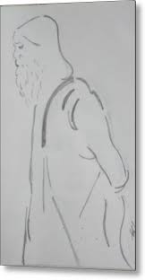 Rabindranath Tagore Metal Print By Subarna Laha However, not many know that tagore was also a gifted painter, in addition to being a social. rabindranath tagore metal print