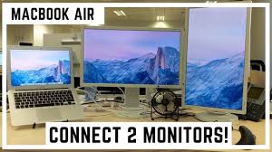Can you connect two monitors to your laptop or pc? How To Connect Macbook Air To 2 Monitors Youtube