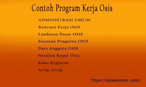 Visi dan misi bendahara osis. Program Kerja Osis Bidang Olahraga Kesenian Smp Sma Smk