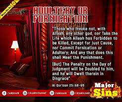 10 Adultery Or Fornication Adultery Sins Islam