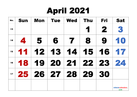 As we all know that having a printable calendar is very important these days, so we offer the best printable april 2021 calendar. Free April 2021 Calendar Printable Template M21arialblack4 Free Printable 2021 Monthly Calendar With Holidays