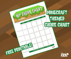 Collection by mandy's party printables. Free Printable Minecraft Themed Chore Charts Jinxy Kids