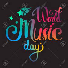 It looks like you're using artstation from great britain. Vintage World Music Day Lettering For Banner And Badge Sticker Royalty Free Cliparts Vectors And Stock Illustration Image 62477321