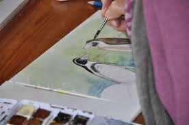 Naturmalkurse Aquarelle Aus Der Natur Aquarell Pinguin Malen Rostocker Zoo