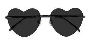 Sun Amore Romantically Shaped Heart Sunglass Frames Eyebuydirect In 2020 Sunglass Frames Heart Sunglasses Sunglasses