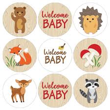 Your woodland baby shower cannot get any closer to the woods than this. Woodland Baby Shower Favor Stickers 180 Count Brown Woodgrain Distinctivs Walmart Com Walmart Com