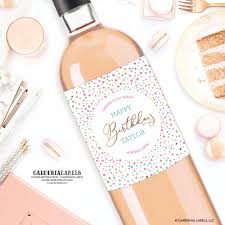 Happy Birthday Wine Label Personalized Birthday Label 30th Etsy Happy Birthday Wine Labels Birthday Wine Label Happy Birthday Wine