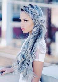 This Look Is Bold Edgy And Trendy A Thick Fishtail Braid Is Pulled Apart To Create An Almost Messy Q French Braid Hairstyles Fish Tail Braid Girl Hair Colors