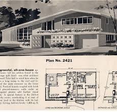 Mid century split level floor plans. Pin By Dana Scully On Weatherboard Ref Mid Century Modern House Plans Vintage House Plans Split Level House Plans