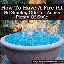 Fire Pit With No Smoke Odor Or Ashes And Style Outdoor Fire Pit Fire Pit Fire Glass