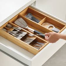 How to organize deep bathroom drawers. Joseph Joseph Drawerstore Bamboo Cutlery Tray Connox