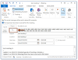 How To Send Meeting Update To One New Attendee Only In Outlook