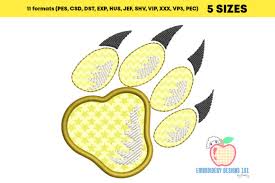 Download Wolf Paw Applique Design Creative Fabrica SVG Cut Files