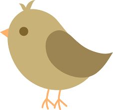 Baby Birds With Yellow Tail Feathers Cute Little Brown Bird Cartoon Birds Free Clip Art Bird Crafts