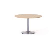 Table ronde verre et rotin. Table De Reunion Ronde Pied Tulipe Zeta 100 A 120cm Bd Mobilier