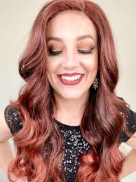 Long Red Lace Frontal Synthetic Wig JENNIE LOWE Synthetic Red Wig Ombre