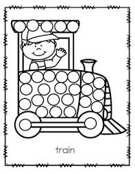 Decorer Le Train Avec Des Goimmettes Dot Markers Dot Marker Printables Do A Dot