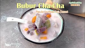 1 cawan cha cha segera 1 biji ubi keledek (dipotong dadu) 2 mangkuk santan pekat 1 keping gula melaka 1 cawan gula 1 sudu besar sagu (direndam dengan air) 2 helai daun pandan (disimpul) sedikit garam. Rich Creamy Bubur Cha Cha Mykitchen101en Youtube