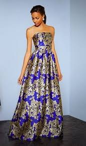 Blueandgoldpromspirit Blue And Gold Evening Gown Long African Dresses Blue And Gold Dress Event Dresses