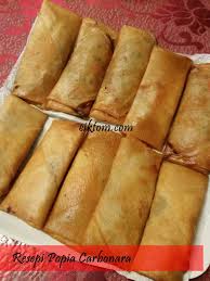 Gunting kulit popia dan dicarik carik. Resepi Popia Carbonara Cara Mudah Cepat Je Nak Buat Ciktom