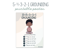 5 4 3 2 1 Grounding Free Printable