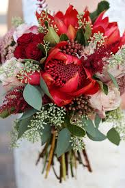 Red Roses Silver Dollar Eucalyptus Greenery Red Bouquet Pink Roses Wedding Flowers Wedding Red Wedding Red Bouquet Minneapolis Florists Wedding Flowers