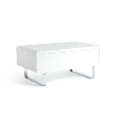 Rectangular lift top contains hidden storage. Buy Habitat Sleigh Gloss Gas Lift Coffee Table White Coffee Tables Habitat