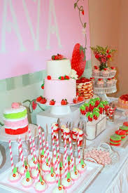 Strawberry Shortcake Birthday Party Ideas Photo 8 Of 21 Strawberry Shortcake Party Strawberry Party Shortcake Party