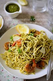 Pates Au Pesto Maison Et Crevettes Sautees Idee Recette Rapide Le Blog Cuisine De Samar Recette Pate Pesto Idee Recette Rapide Crevettes Sautees