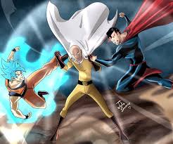 Saitama From One Punch Man Goku From Dragon Ball Super In This Case Superman From Dc Comics Who Would W One Punch Man Saitama One Punch Man Saitama One Punch