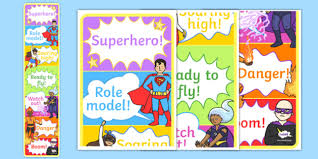 Superhero Themed Behavior Reward Chart Superhero Behavior