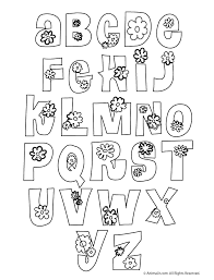 Here's an entire bubble letter printable alphabet a to z, including a smaller set on one page. Printable Bubble Letters Flower Letters Bubble Letter Fonts Lettering Alphabet Lettering Fonts