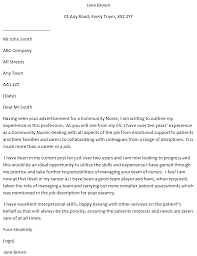 Community Nurse Cover Letter Examples Learnist Org