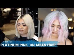 If you click to join you will get early access to some of my videos and soon i will. How To Platinum Blonde Pink Creative Hair On Dark Asian Hair Youtube