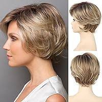 Amazon.com : starluck Pixie Cut Wig Short Light Brown Wigs for White Women  Brown Pixie Cut Wigs with Highlights Natural Looking Synthetic Hair Short  Wig for Women : Beauty & Personal Care