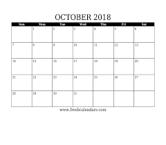 Free Printable October 2018 Calendar Templates Blank Pdf Word Page Calendar Printables Calendar Template Monthly Calendar Printable
