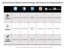 Technical Social Media Channel Strategy With Purpose And