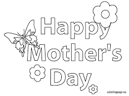 Happy Mother S Day Butterfly And Flower Coloring Page Mothers Day Coloring Pages Mothers Day Signs Happy Mothers Day Images